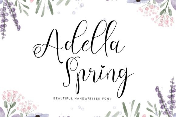 Adella Spring: An Elegant Handwritten Font for Branding