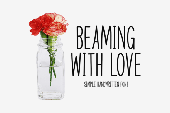 Beaming with Love: A Handwritten Font for Makers