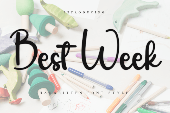 Best Week Font for Creative Projects