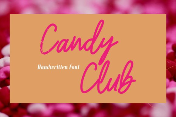 Candy Club: A Playful Script Font for Editorial Design