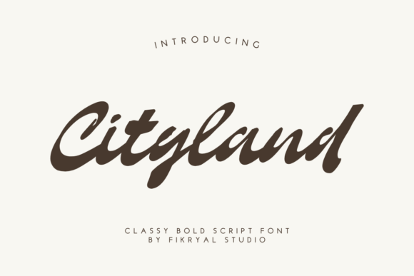 Cityland Font: Elegant Script for Editorial Design