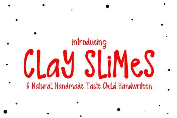 Clay Slimes: A Friendly Handwritten Font for Web Design