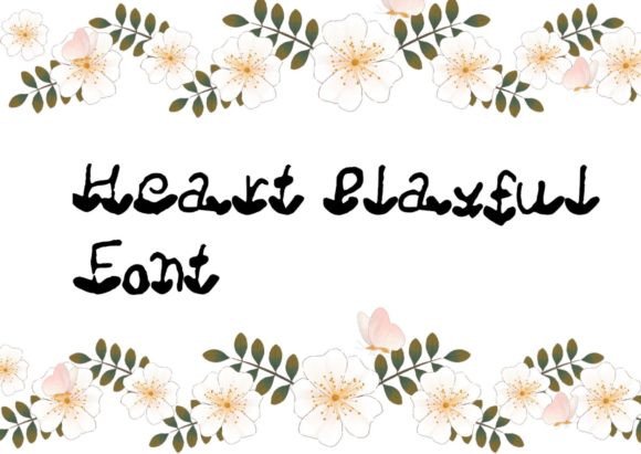 Heart Playful Font for Web Design