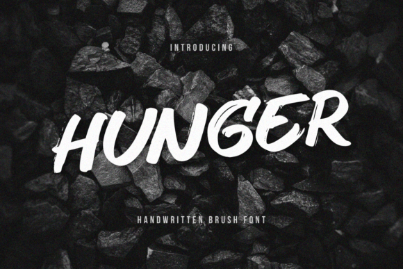 Hunger Font: A Handwritten Typeface for Small Business Branding