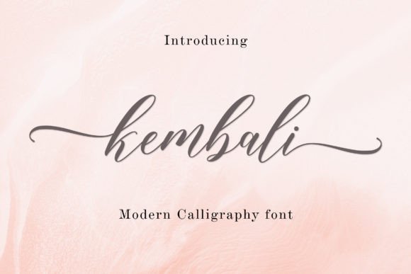 Kembali: A Refined Script Typeface for Editorial Design