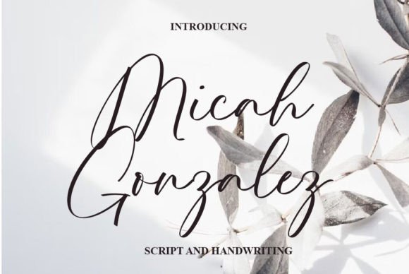 Micah Gonzalez: A Refined Script Typeface for Editorial Design