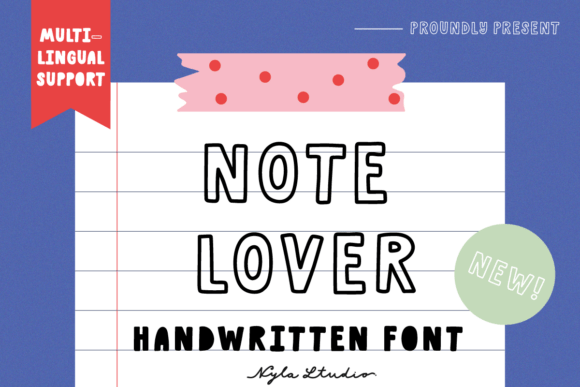 Note Lover Font: Handwritten Charm for Crafters