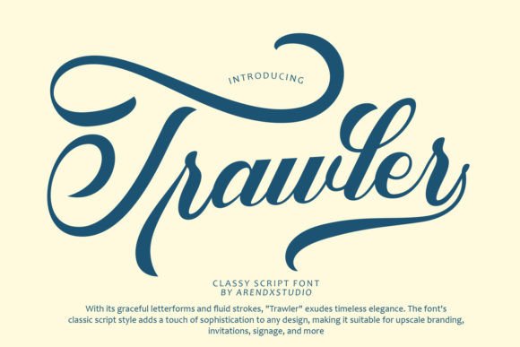 Trawler: A Script Font for Elegant Web Design