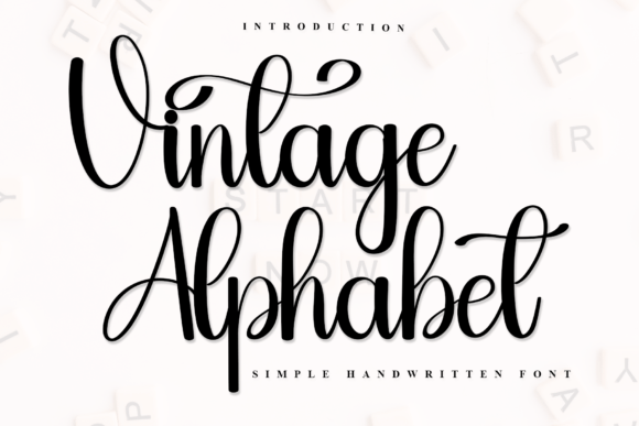 Vintage Alphabett: A Handwritten Font for Authentic Branding