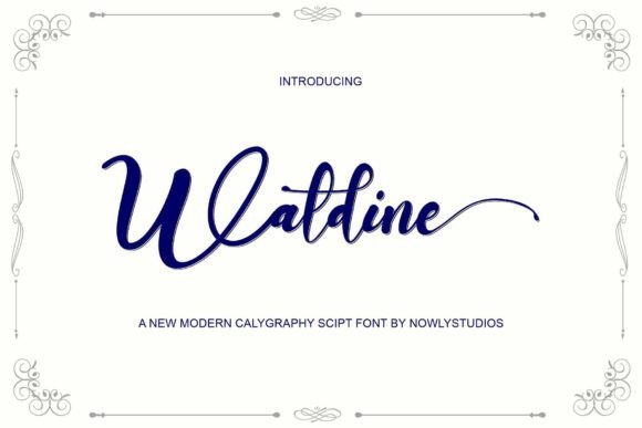 Waldine: A Modern Handwritten Font for Editorial Design
